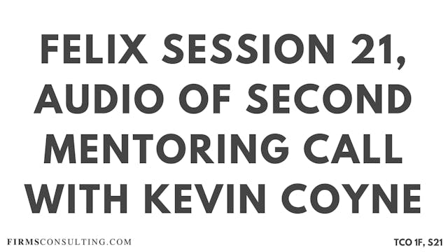 S3 Kevin Coyne Mentoring, Felix Sessi...
