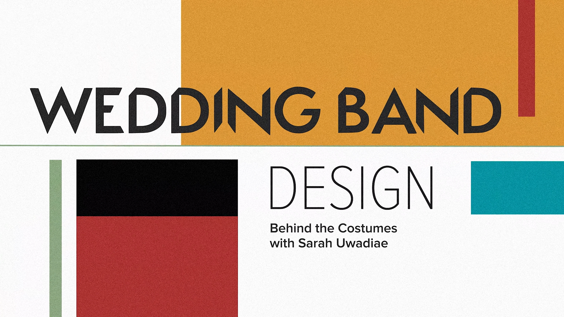 Behind the Costumes with Sarah Uwadiae | Wedding Band