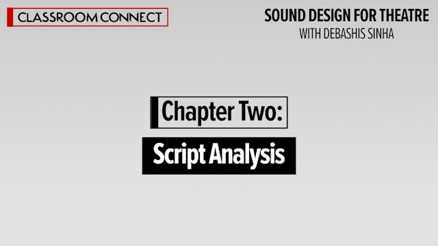 Chapter Two: Script Analysis