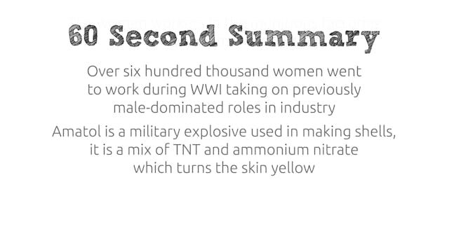 World War 1: Munitions Worker - Part 1