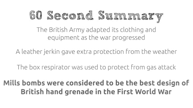 World War 1: British Soldier's Equipment 1916–1918
