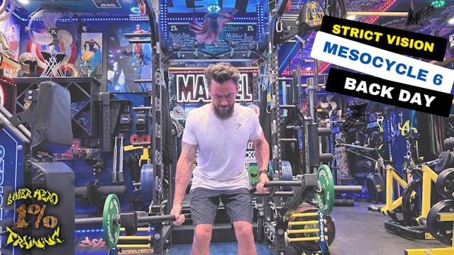 Back Day Mesocycle 6