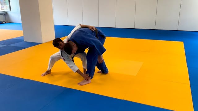 Sumi-Gaeshi into Ankle Pick