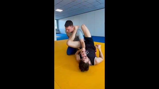 Flowing from one into another armbar  