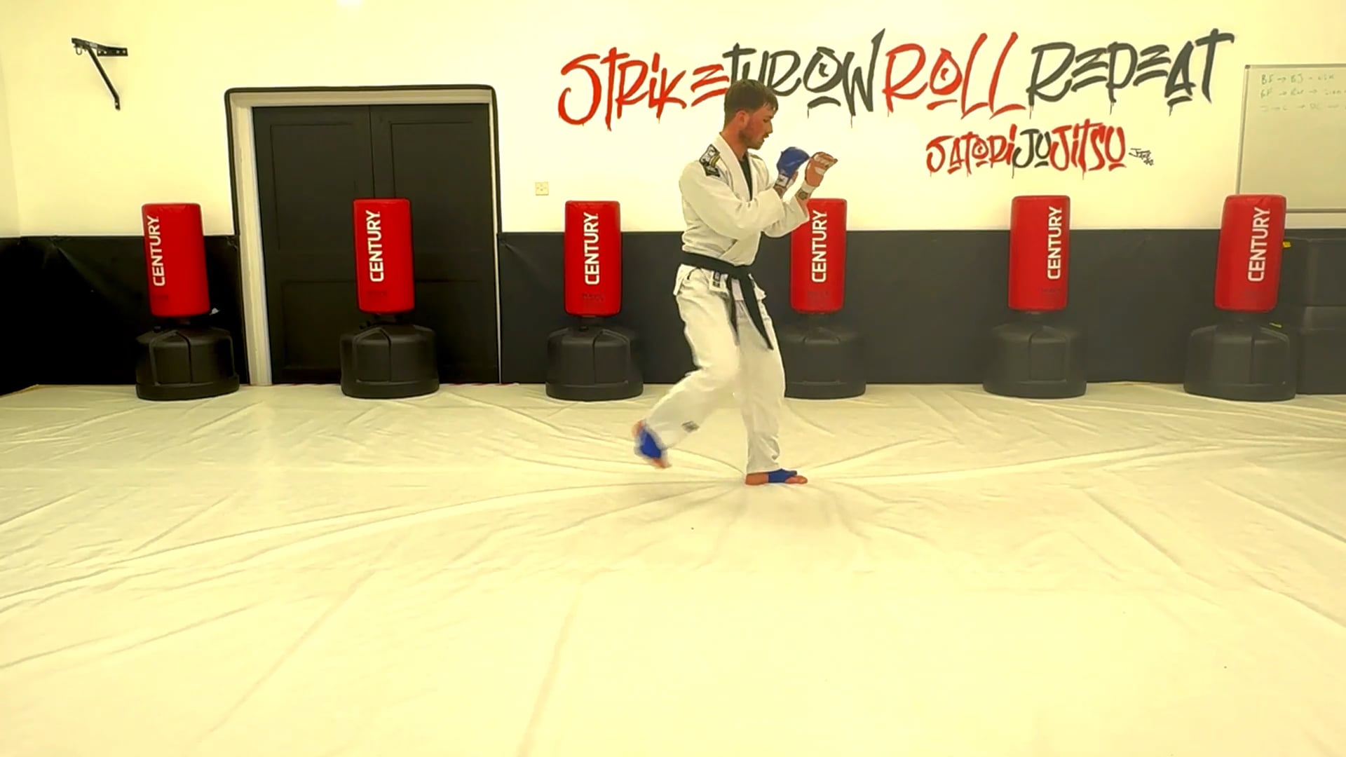 Contact Jujitsu Combination Jab - Cross - Uppercut - Front Kick