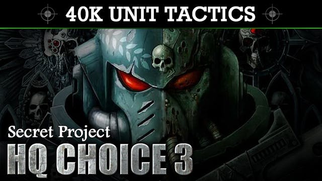 Secret Project 40K UNIT TACTICS + SHO...