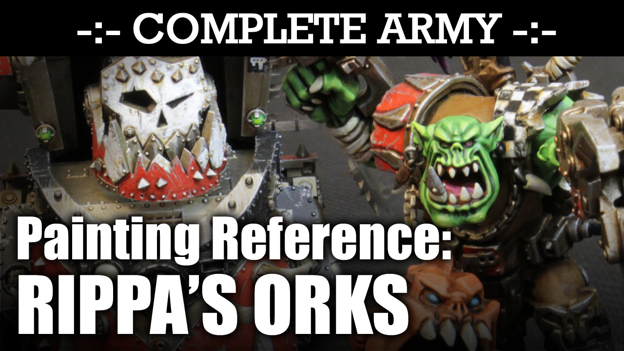 ORKS Army Painting Reference Video - Front/Back/Side Views