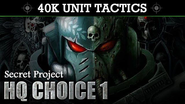 Secret Project 40K UNIT TACTICS + SHO...