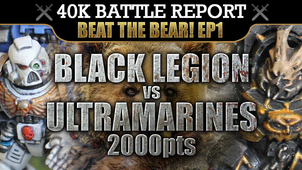 Black Legion vs Ultramarines Warhammer 40K Battle Report 8th Edition BTB1: THE HOUNDS OF ABADDON! 2000pts