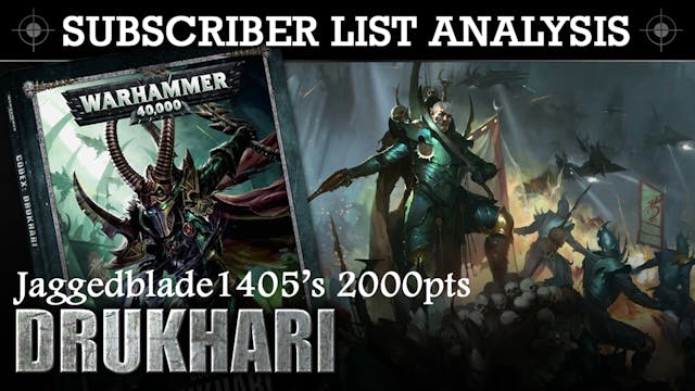 SUBSCRIBER 40K LIST ANALYSIS Jaggedbl...