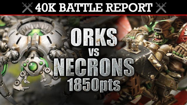 Necrons vs Orks Warhammer 40K Battle Report DA BIG PUSH! 7th Ed 1850pts | HD