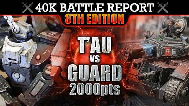 Astra Militarum vs T'au Empire 40K Battle Report 2000pts EXHANGE OF FIRE!