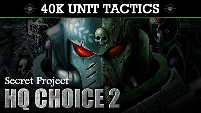 Secret Project 40K UNIT TACTICS + SHO...