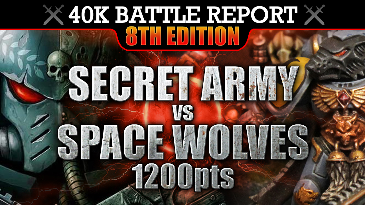 Secret Army vs Space Wolves Warhammer 40K Battle Report RESUPPLY DROP! 8th Edition 1200pts