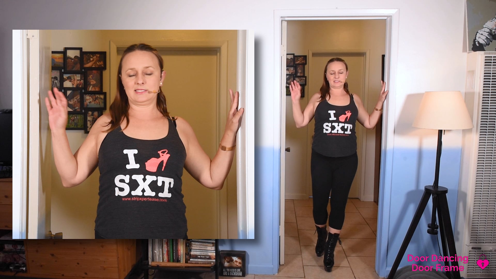 Positioning yourself in the door frame- Straight on