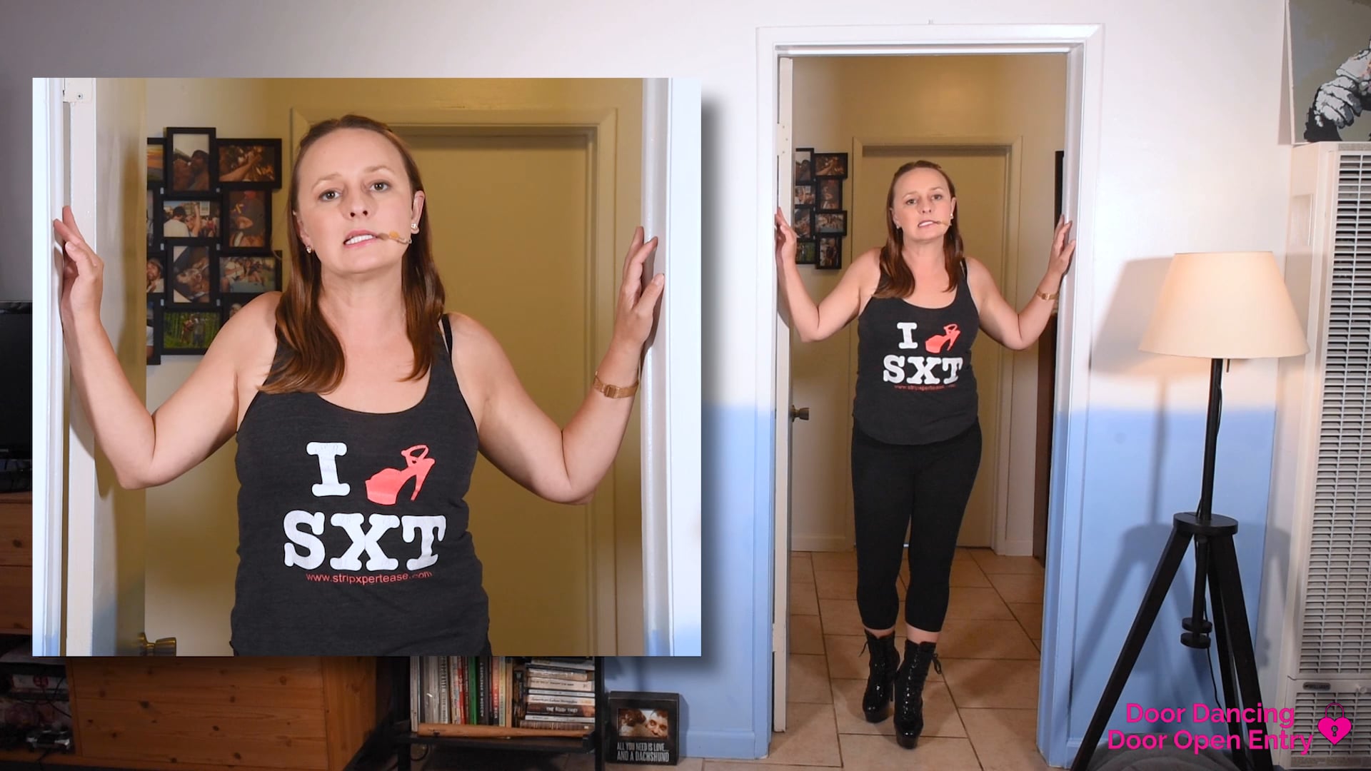 Making your entry-Starting behind a closed door. 