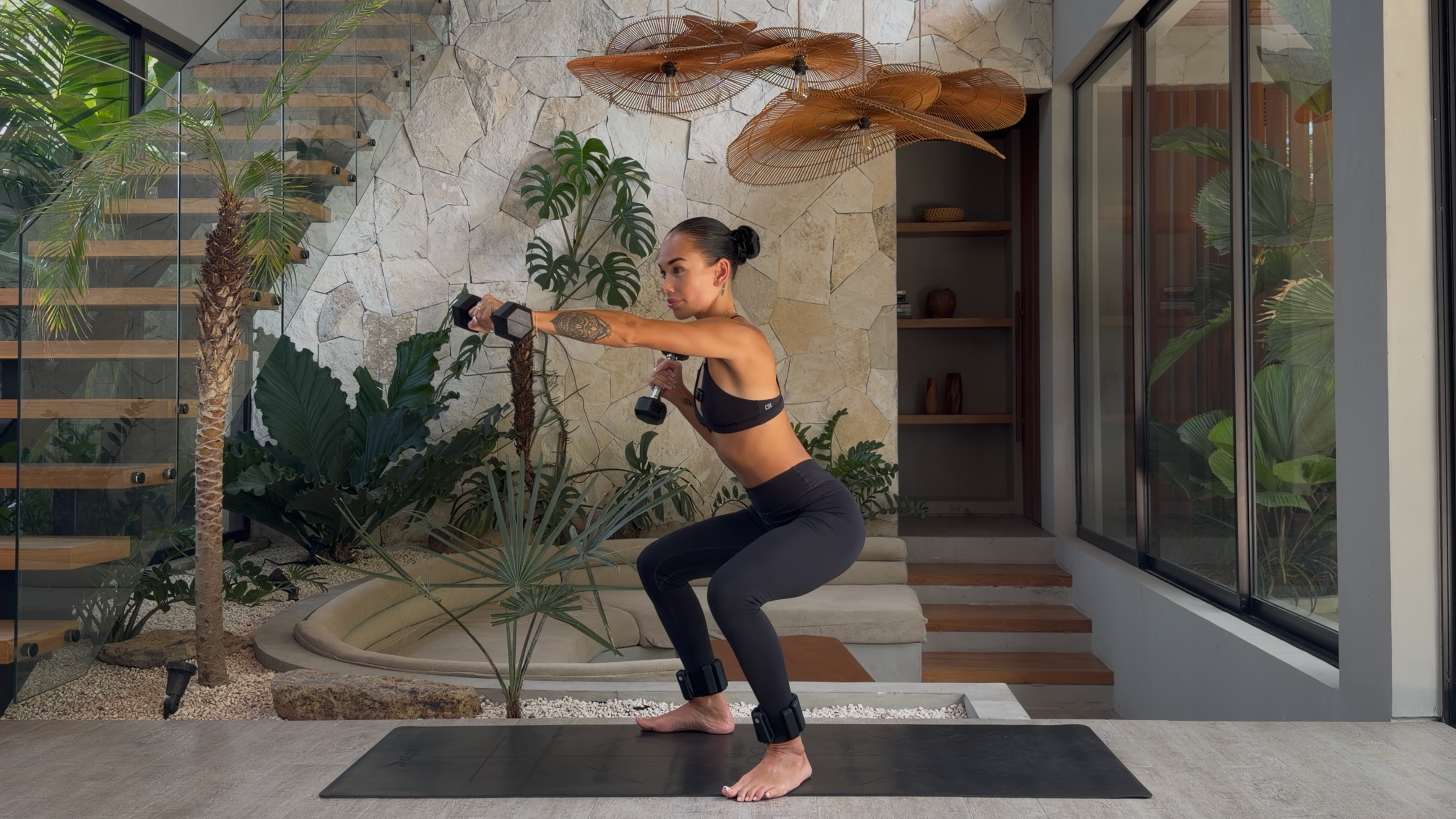 DAY TEN: 55 Minute Full Body Sweat & Sculpt: Weights + Ankle Weights