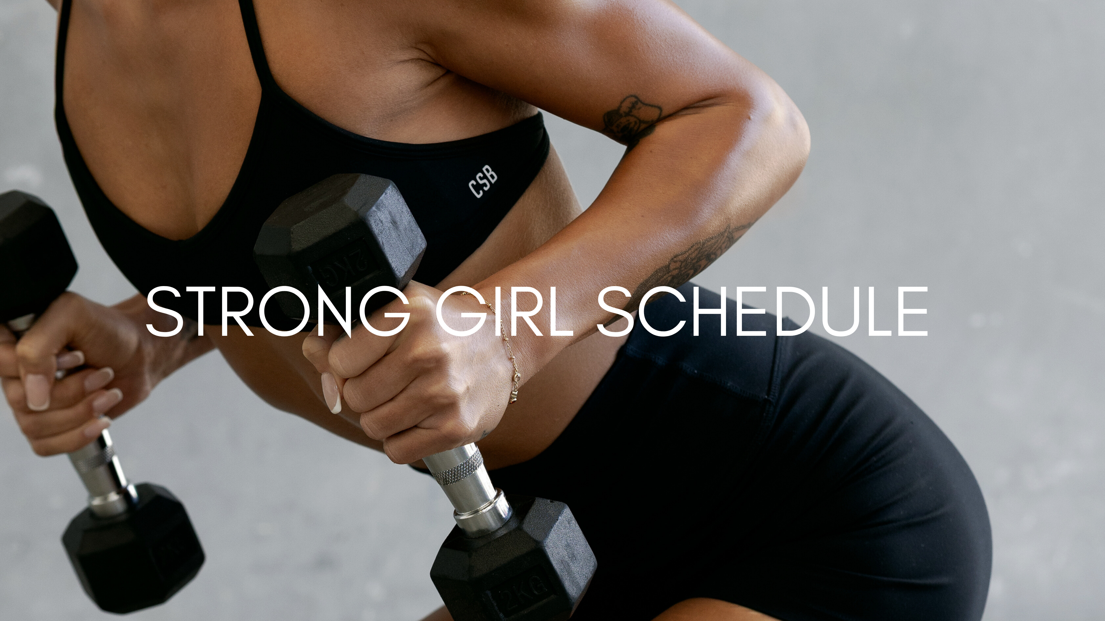 STRONG GIRL SCHEDULE | MAY WEEK 5