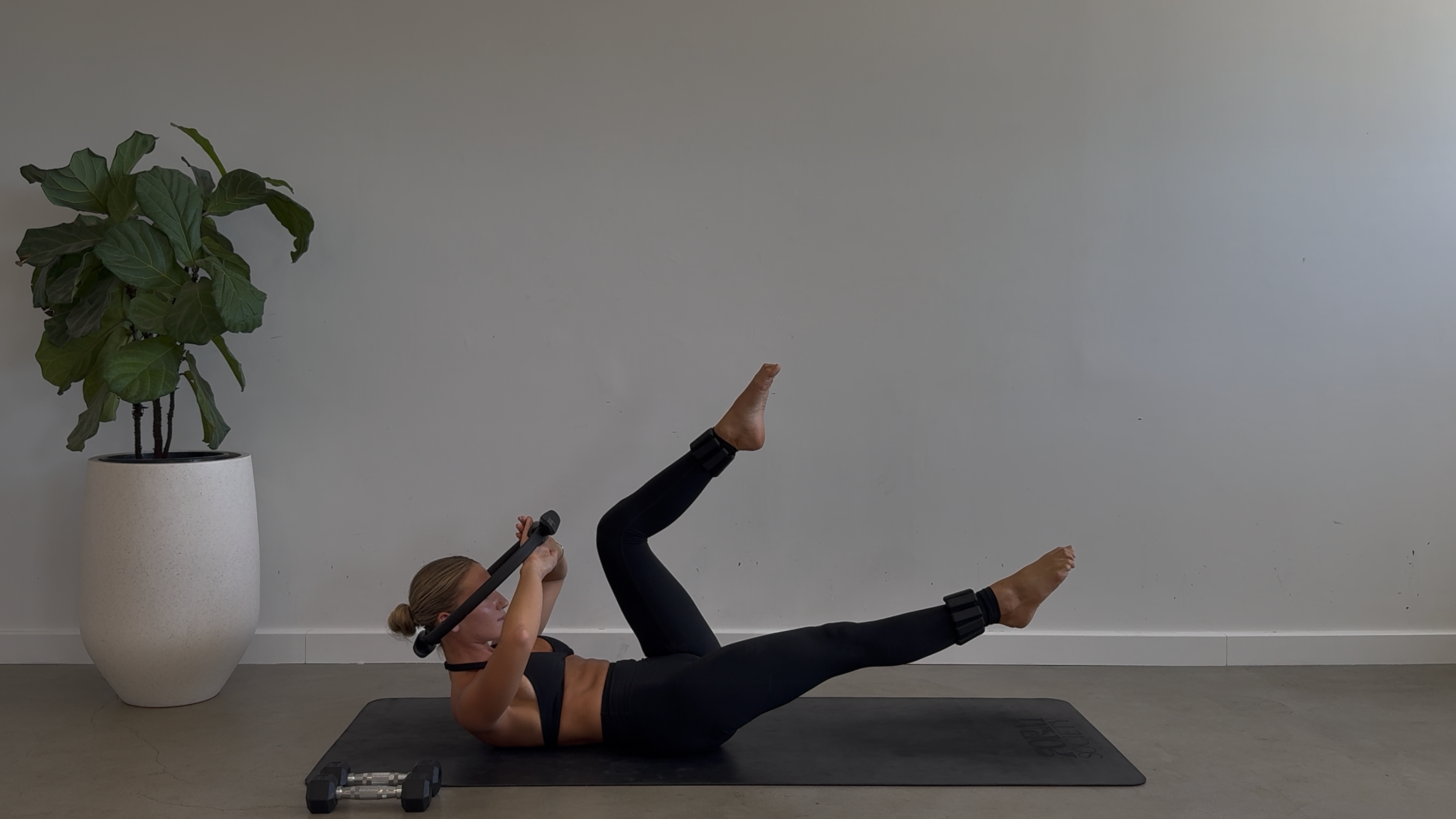 DAY SIX: 15 Minute Core Strength: Ring + Light Weights + Ankle Weights