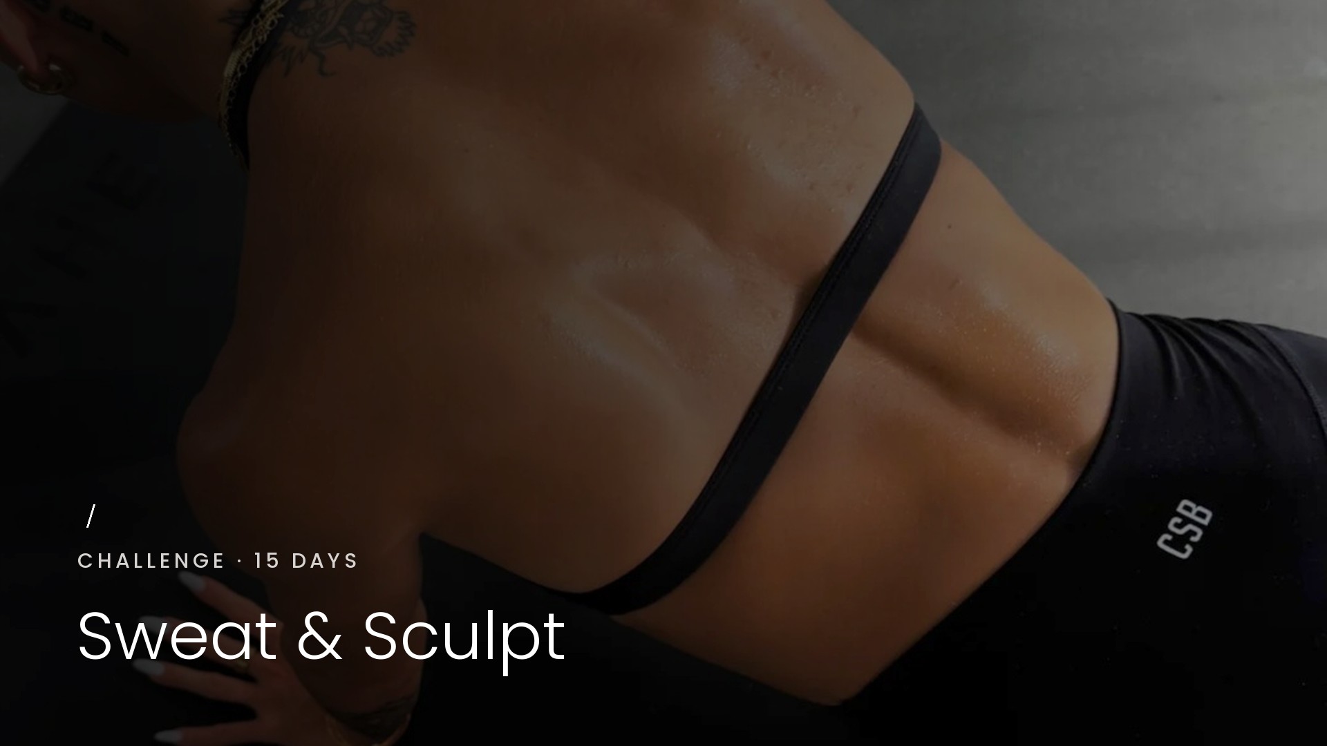 15 DAY SWEAT & SCULPT CHALLENGE