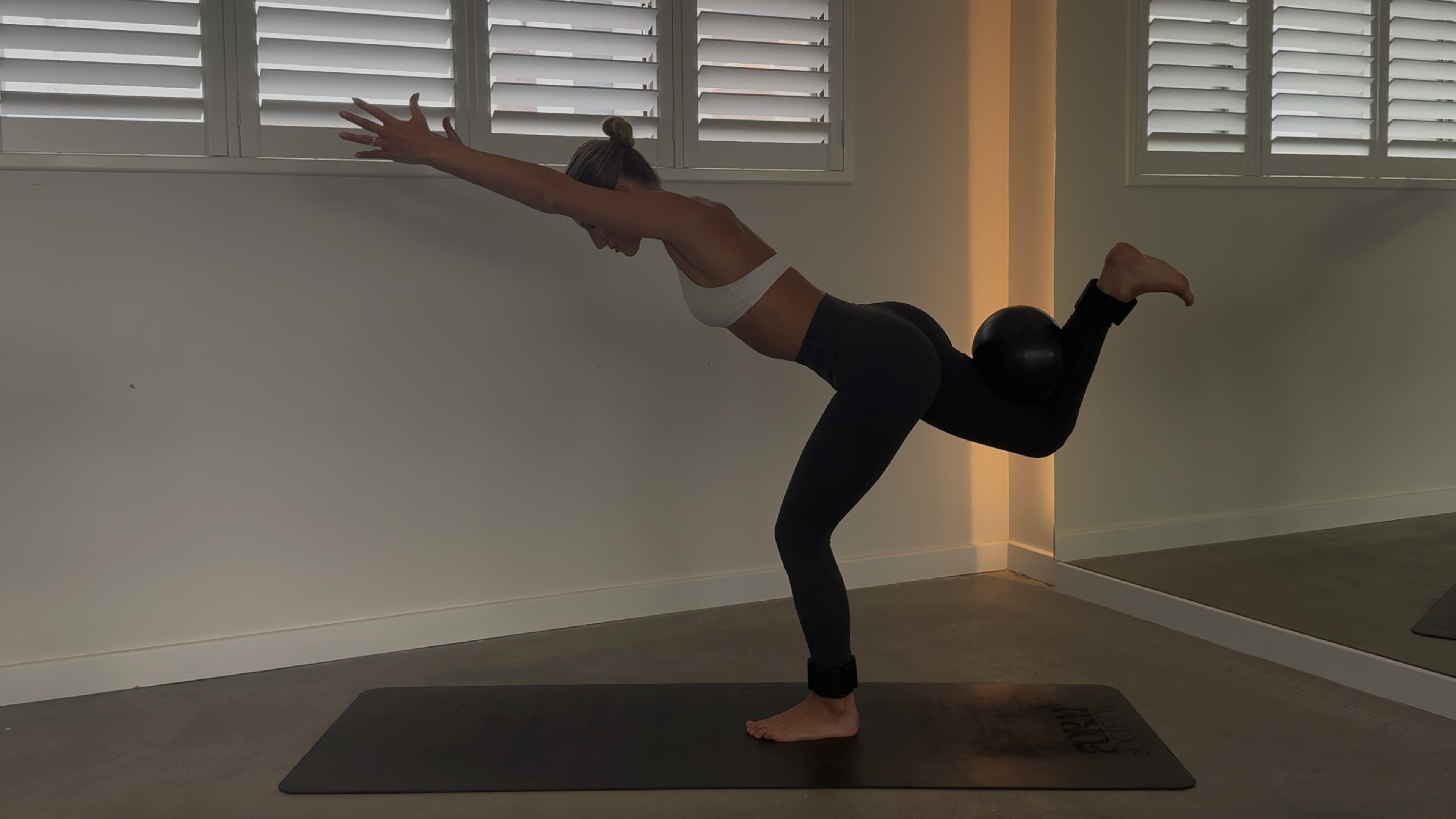 55 MINUTE FULL BODY STRENGTH: BALL + WEIGHTS + ANKLE WEIGHTS