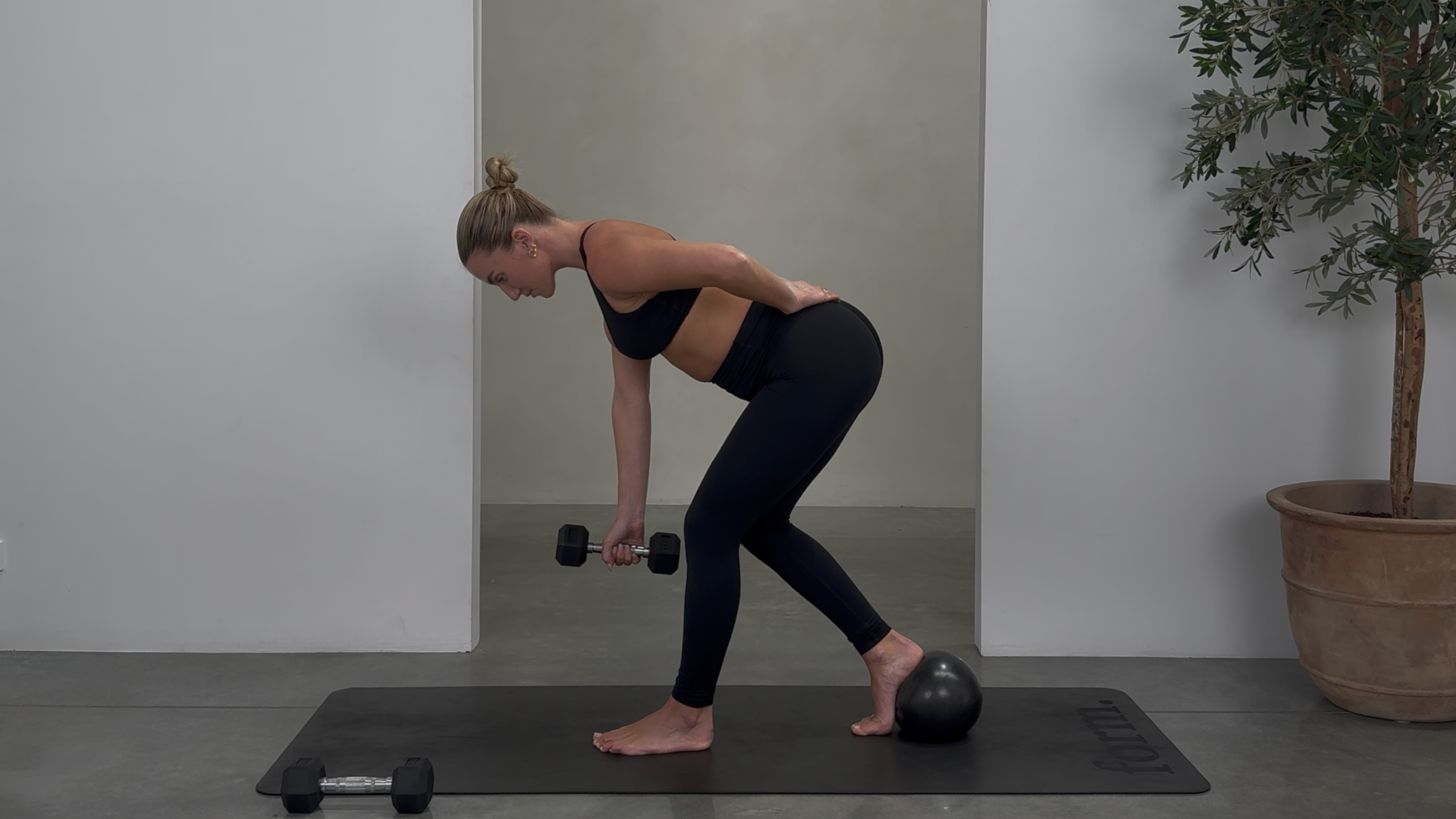 Lower Body Strength: Medium Weights + Ball