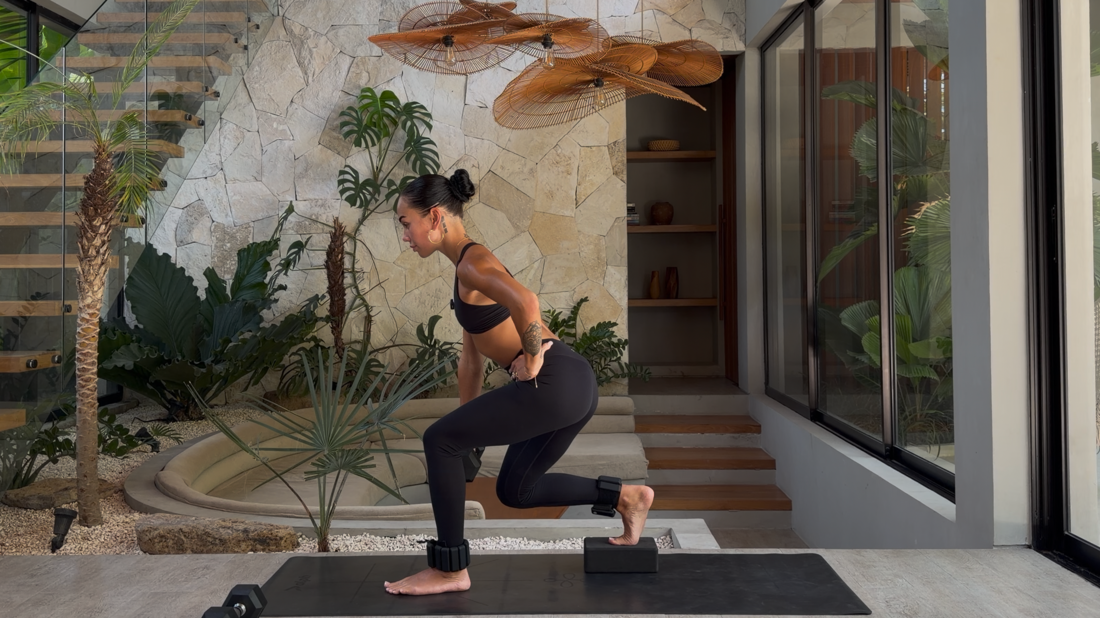 DAY ONE: 55 Minute Full Body Stronger: Heavy Weights + Block + Ankle Weights