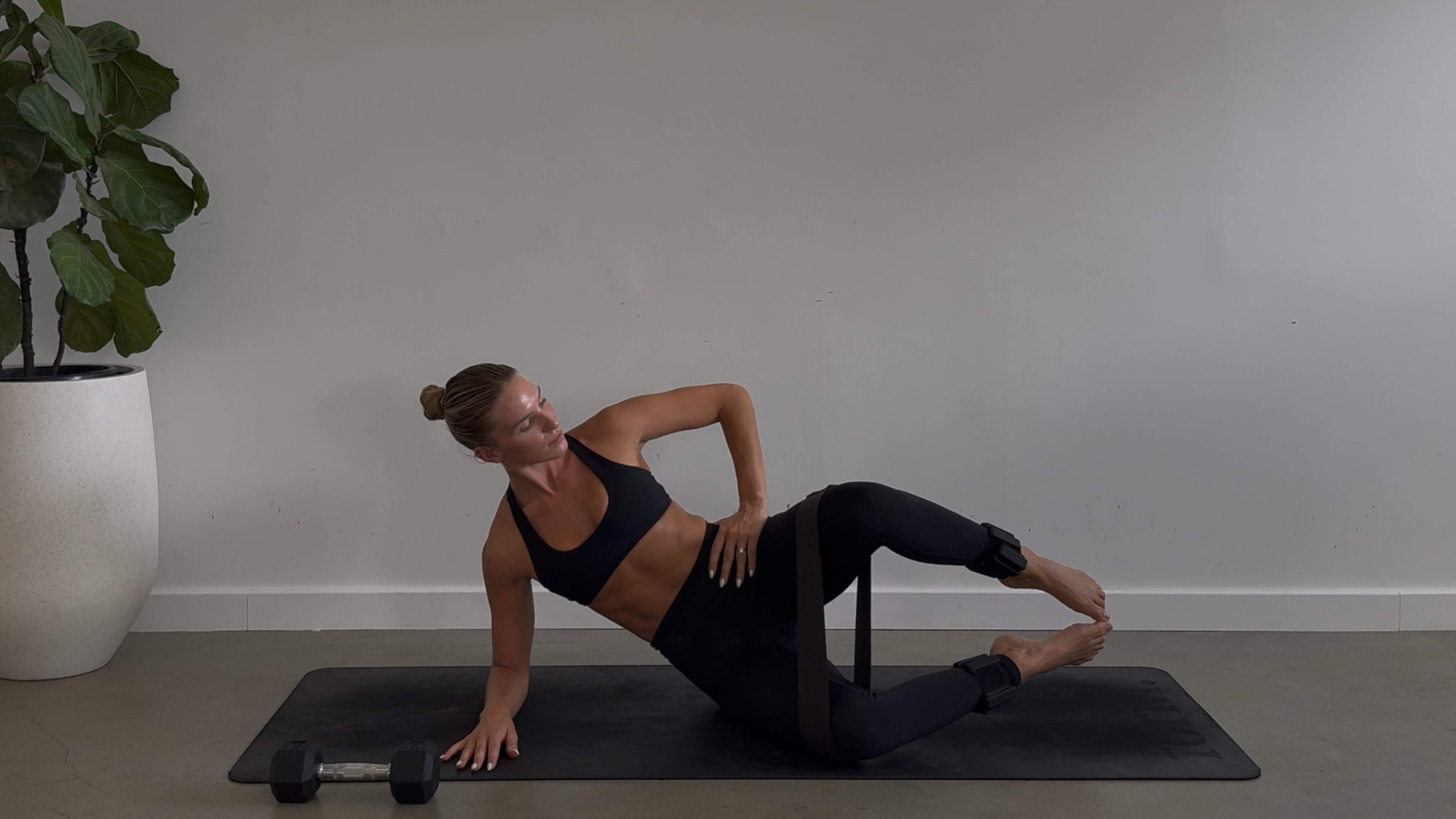 DAY TEN: 35 Minute Lower Body Strength: Medium Weights + Band + Ankle Weights