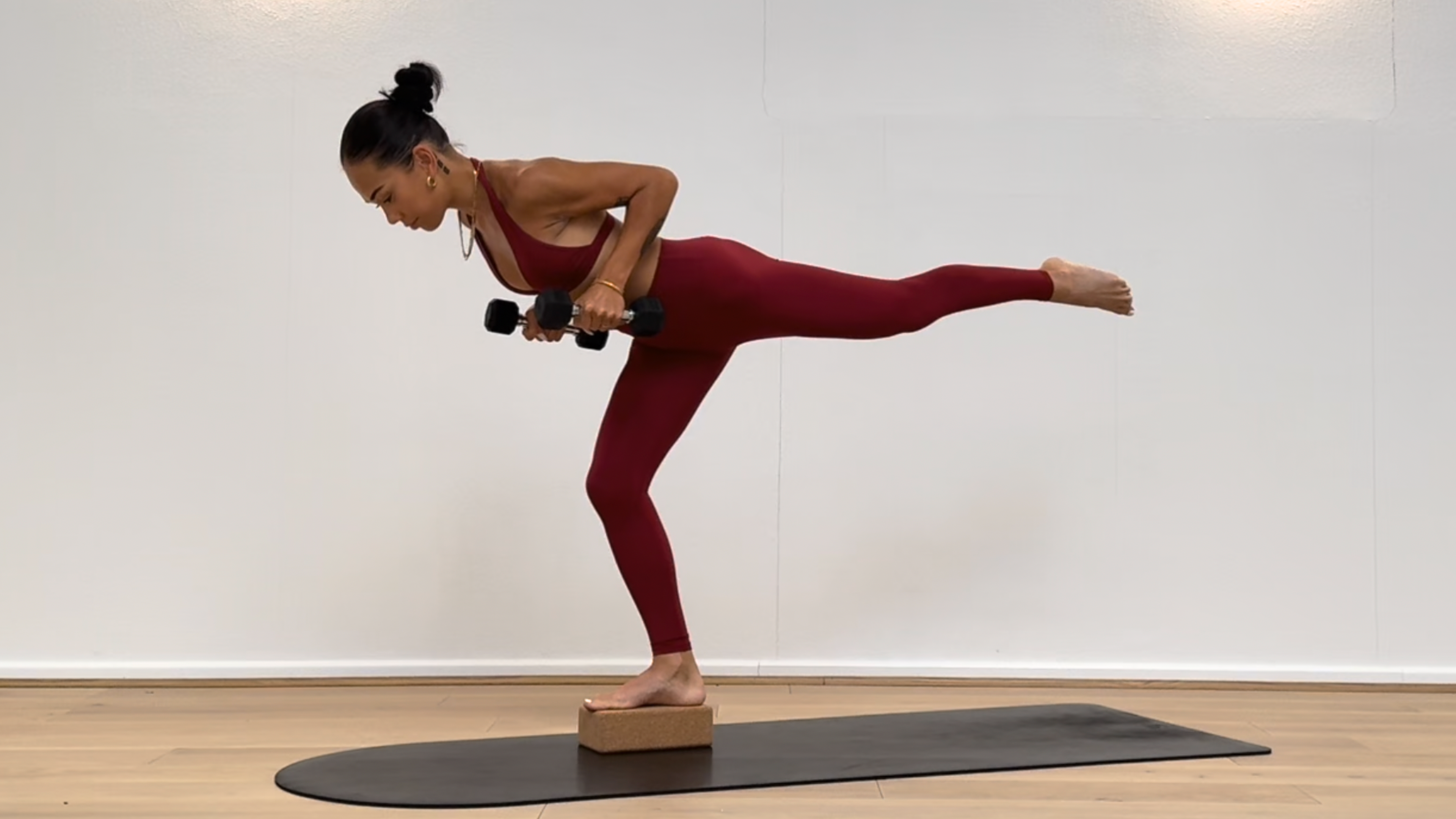 45 MINUTE FULL BODY STRENGTH: BLOCK AND WEIGHTS (Youtube Archive)