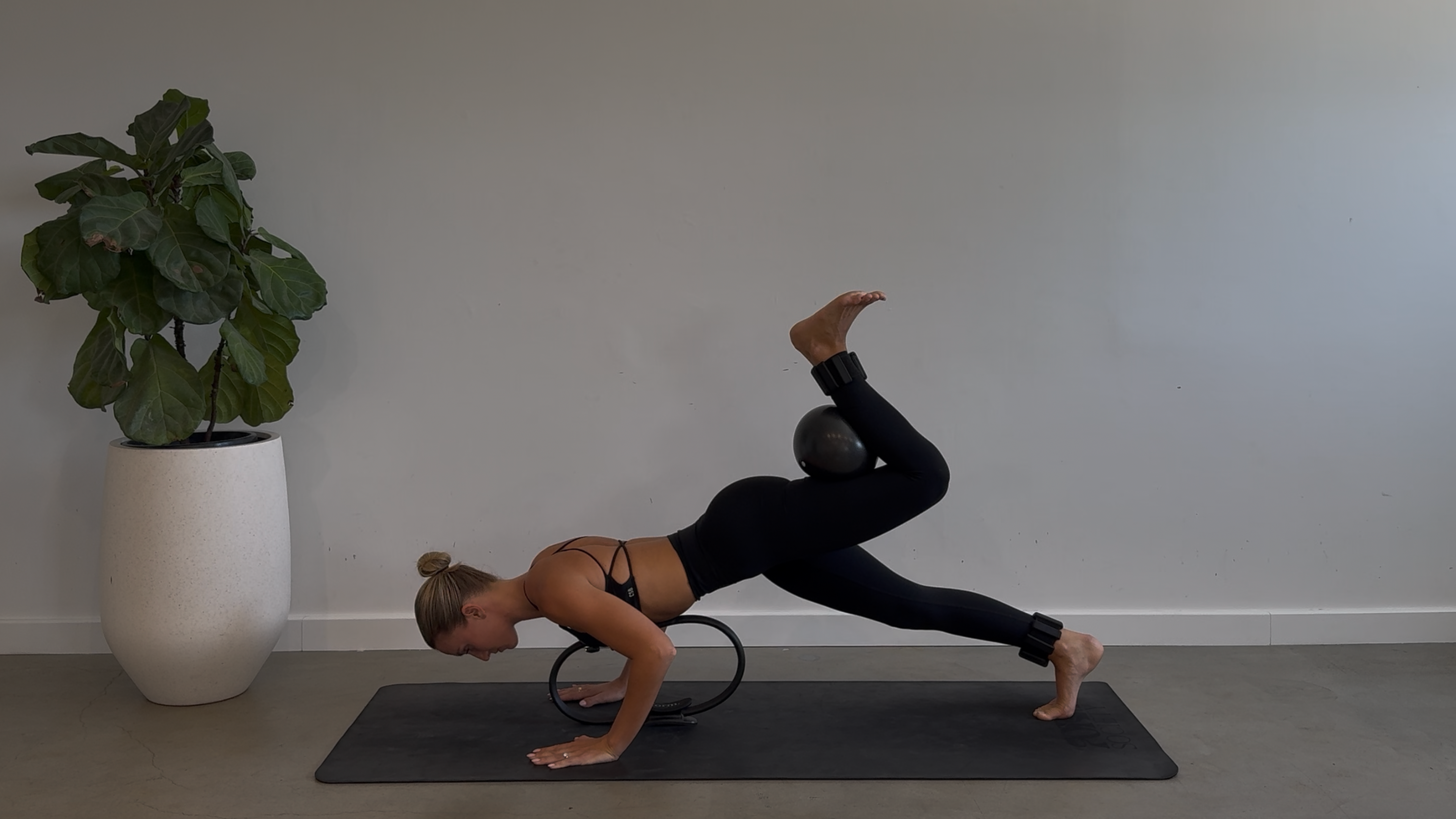 DAY TWENTY ONE: 35 Minute Full Body Sculpt: Ring + Ball + Ankle Weights