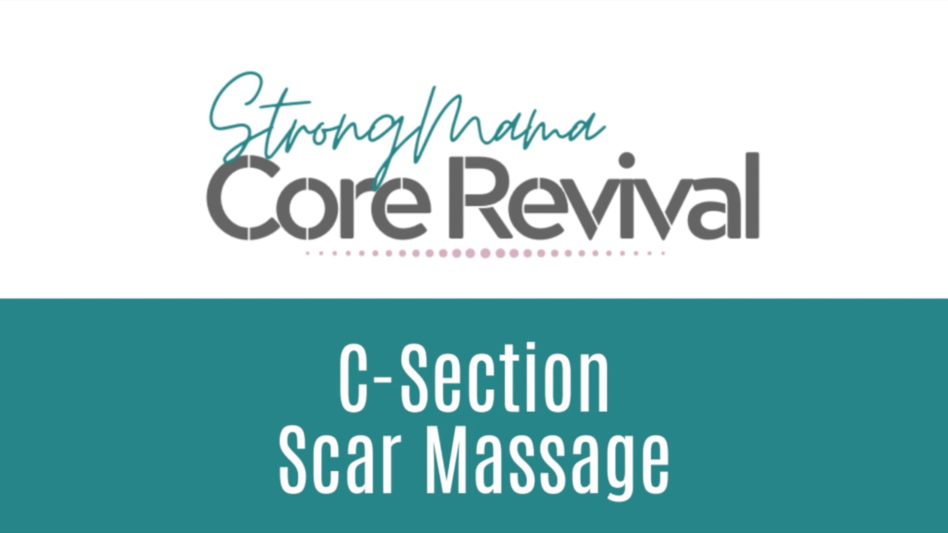 C Section Scar Massage