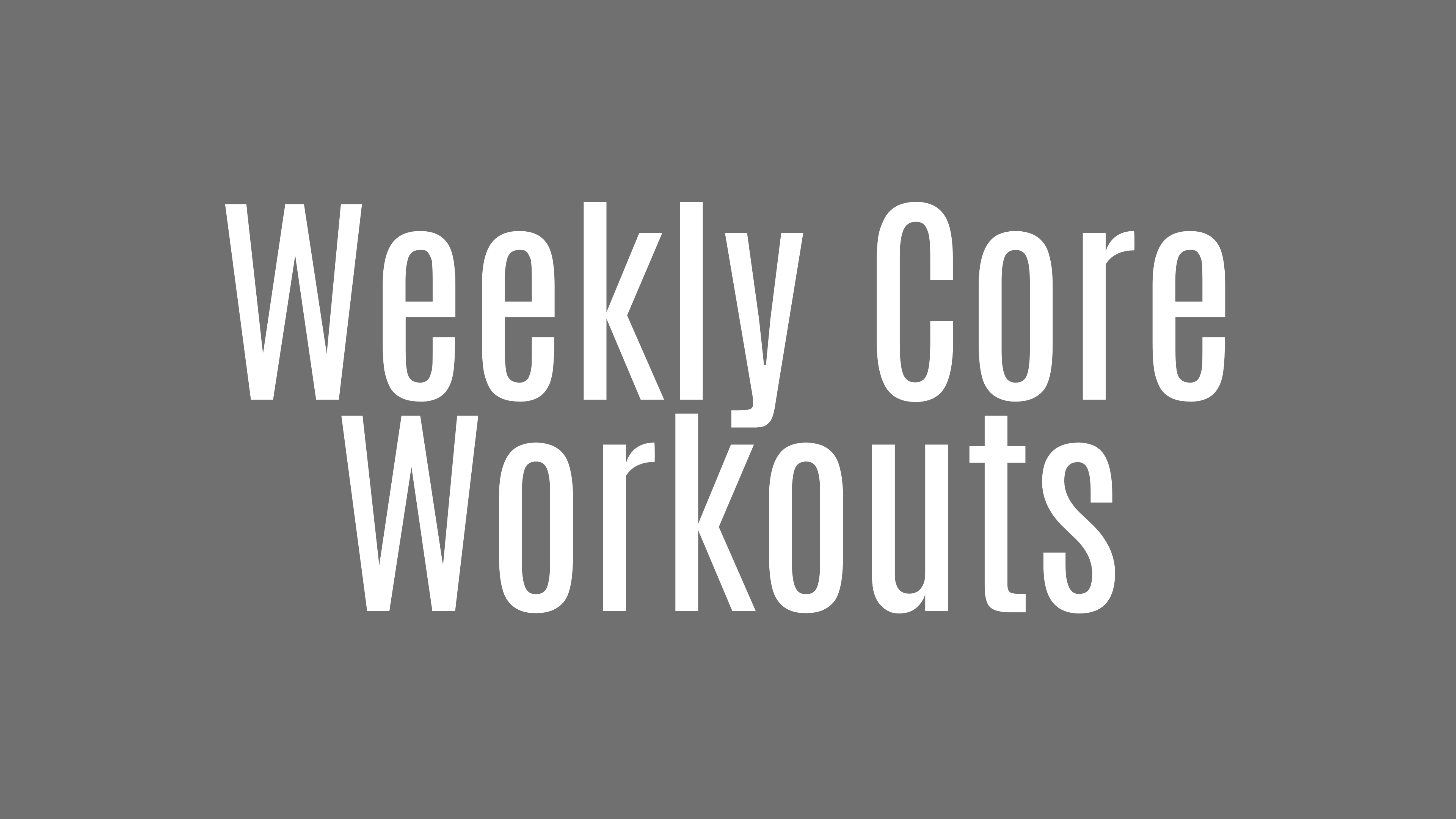 Core Revival workouts