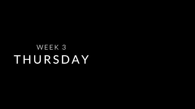 Week 3 | Thursday | Meditation | Luca