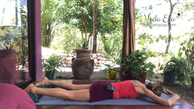 Restorative yin w/ Veda Ela for rest and relaxation | 20 minutes