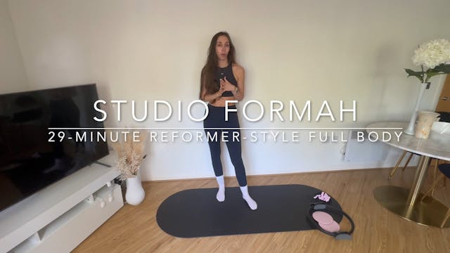 29-Minute Reformer-Style with Gliders, Ring + Ankle Weights