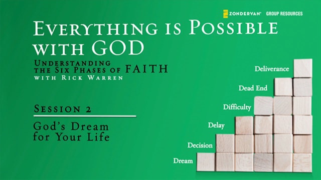 Everything is Possible with God - Session 2 - God's Dream for Your Life