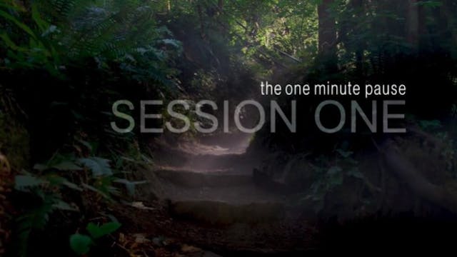Get Your Life Back - Session 1 - The One Minute Pause