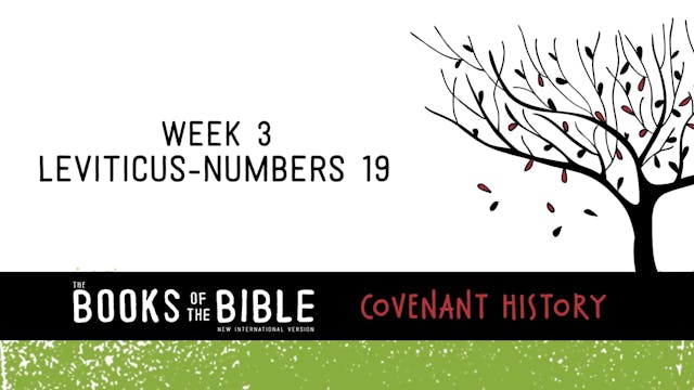 Covenant History - Week 3 - Leviticus...