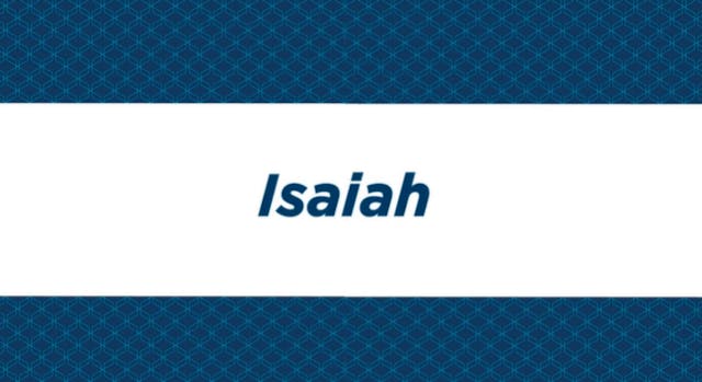 NIV Study Bible Intro - Isaiah