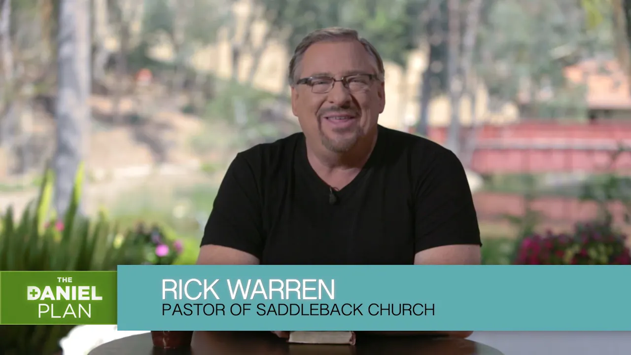 The Daniel Plan - Introduction - The Daniel Plan (Rick Warren) - Study ...