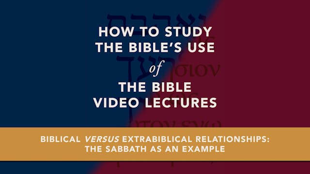 S5.3: The Sabbath as an Example (7Cho...