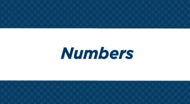 NIV Study Bible Intro - Numbers