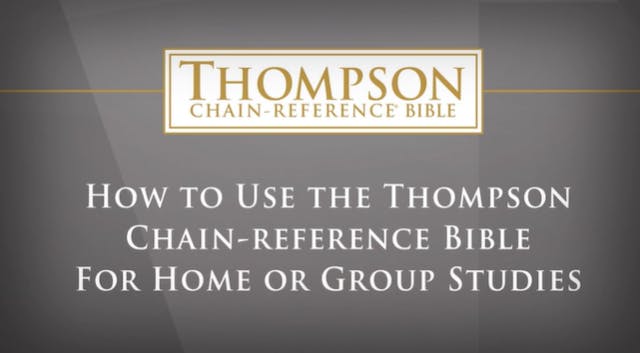 Thompson Chain-Reference Bible - How ...