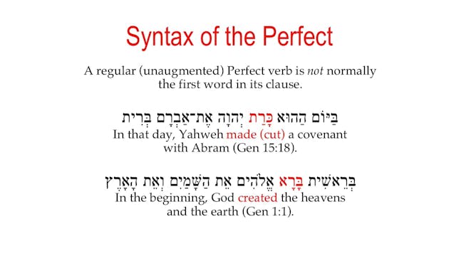 Basics of Biblical Hebrew Video Lectu...