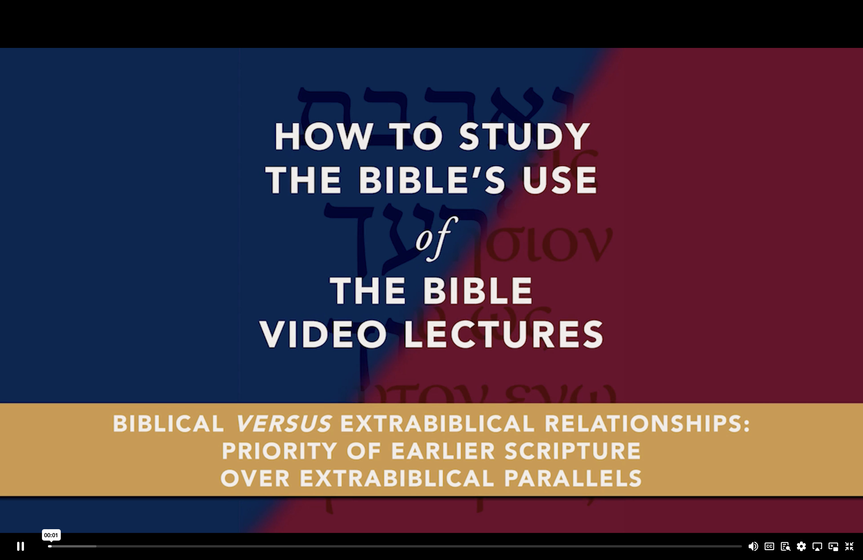 S5.1: Priority of Earlier Scripture over Extrabiblical Parallels (7Choices)