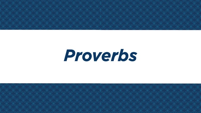 NIV Study Bible Intro - Proverbs