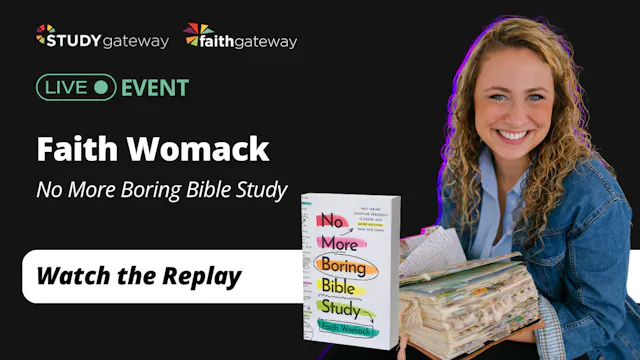 Live Event with Faith Womack: No More...