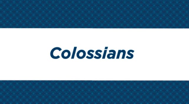 NIV Study Bible Intro - Colossians