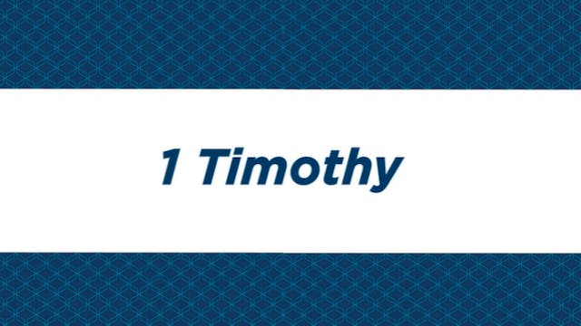NIV Study Bible Intro - 1 Timothy