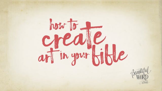 How to Create Art in Your Bible - A Time Lapse with Jasmine Jones